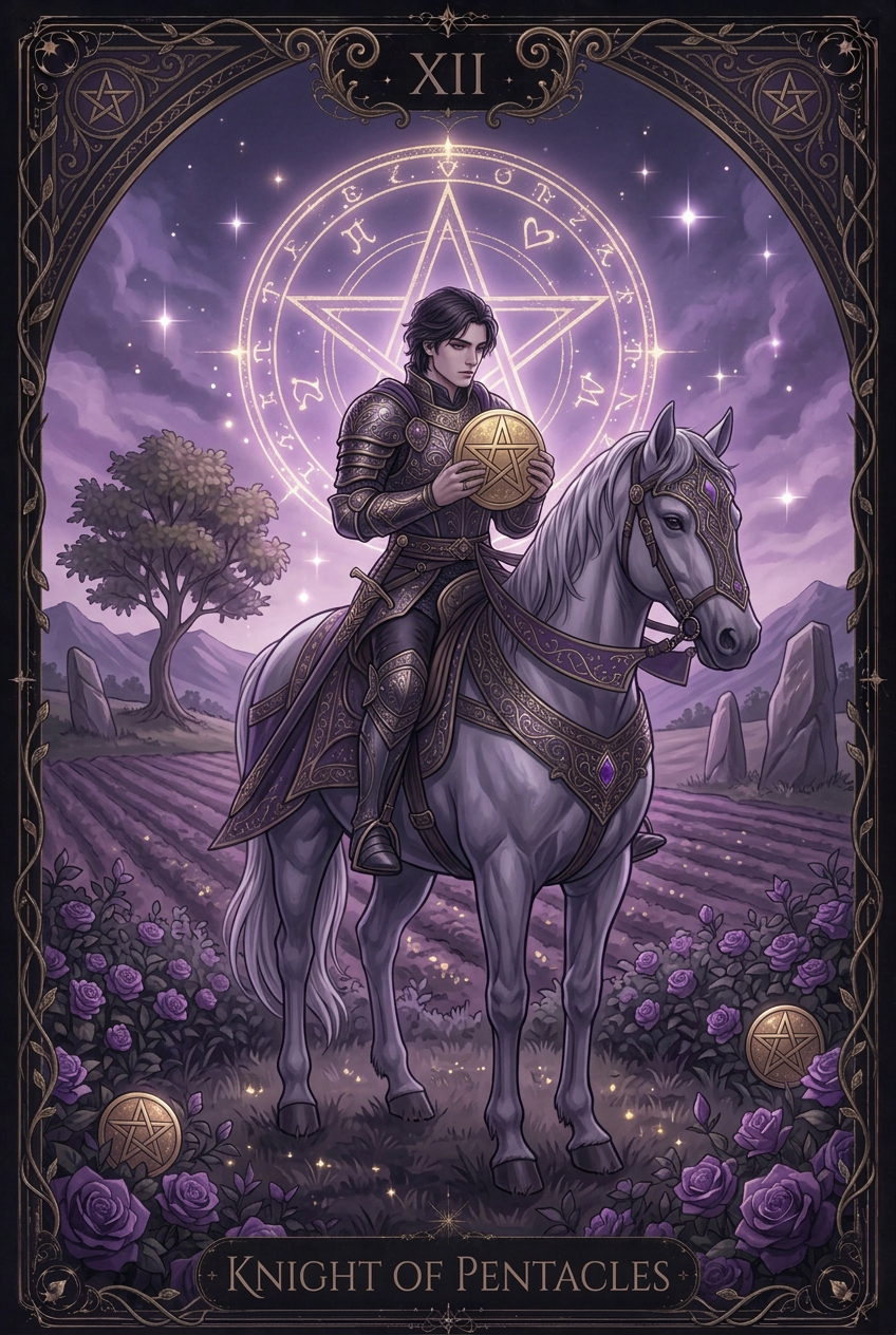 ไพ่ KNIGHT OF PENTACLES ไพ่ชุด Pentacles