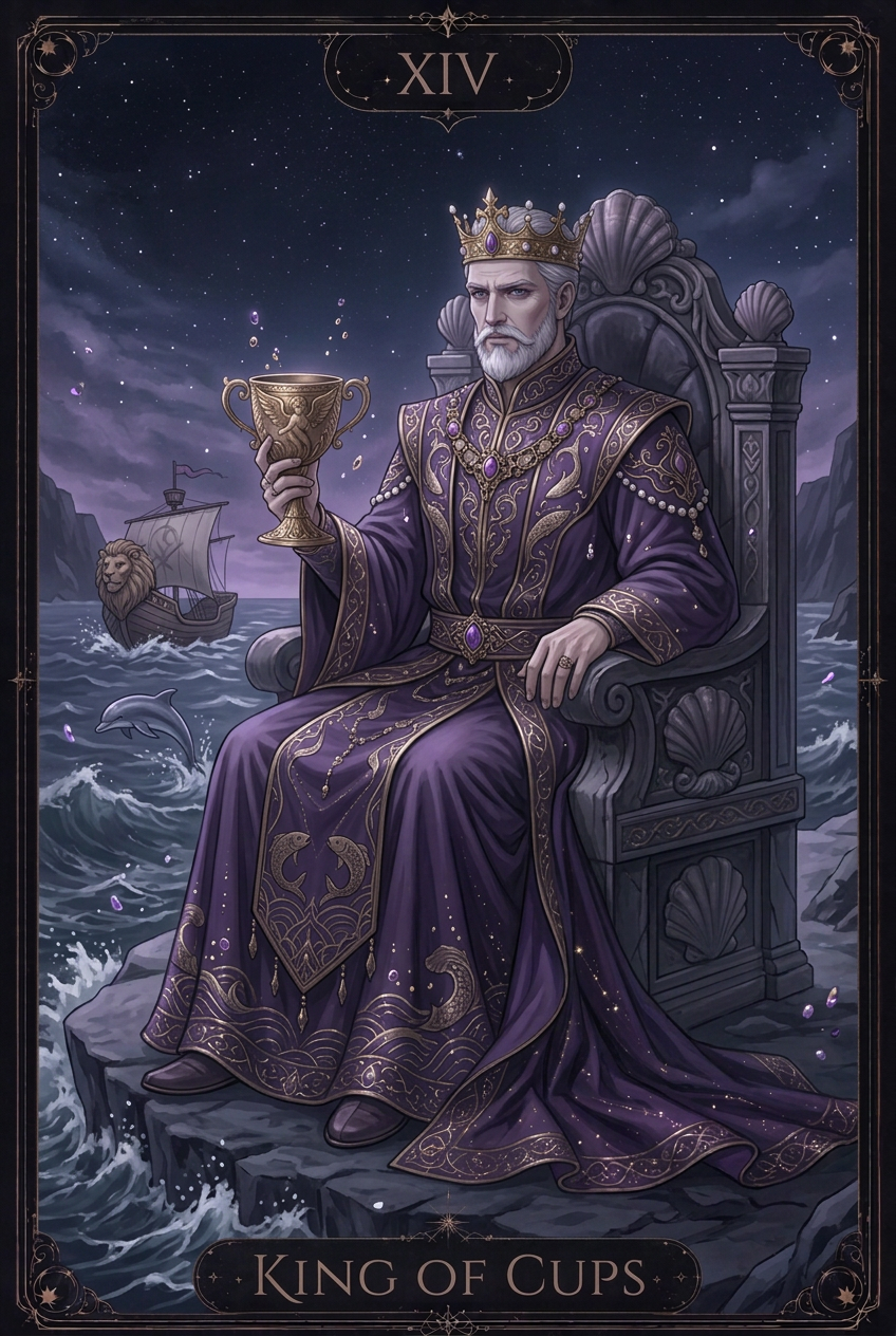 ไพ่ KING OF CUPS ไพ่ชุด Cups