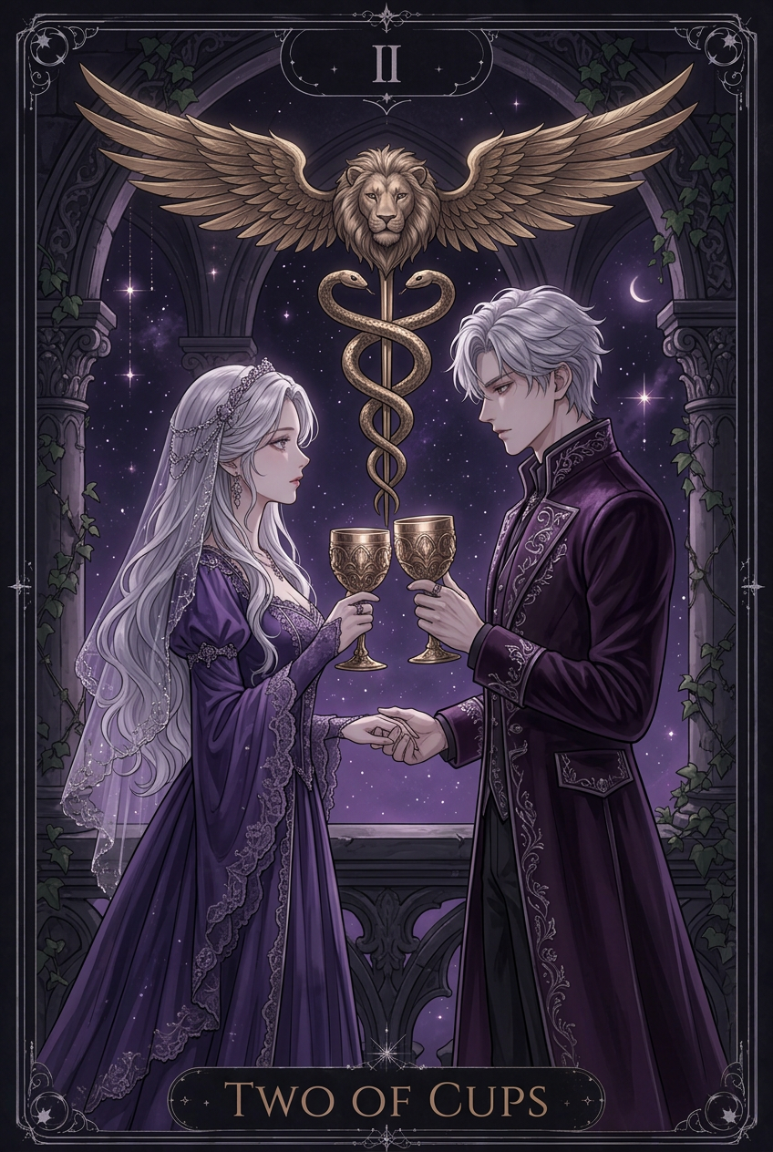 ไพ่ TWO OF CUPS ไพ่ชุด Cups