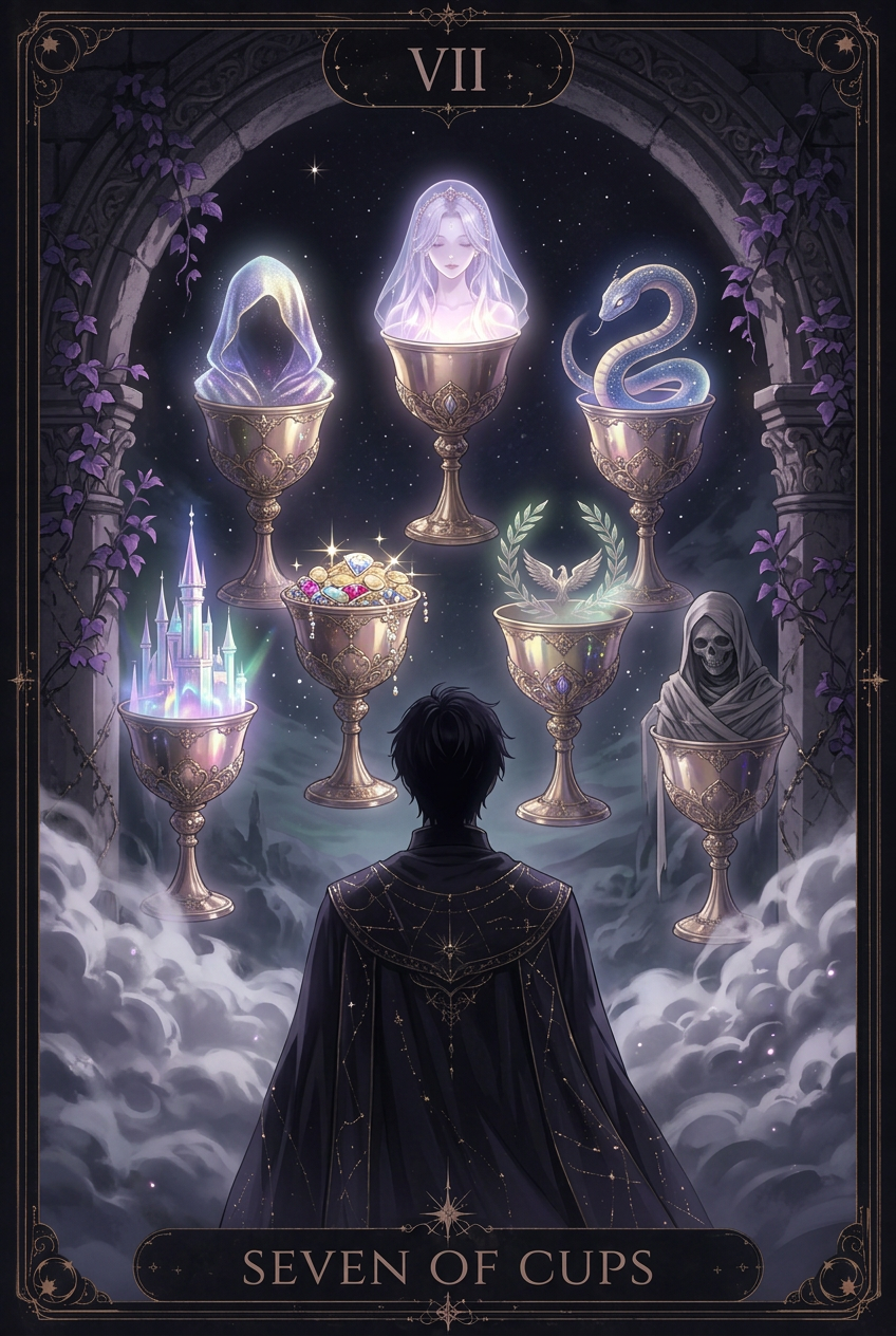 ไพ่ SEVEN OF CUPS ไพ่ชุด Cups