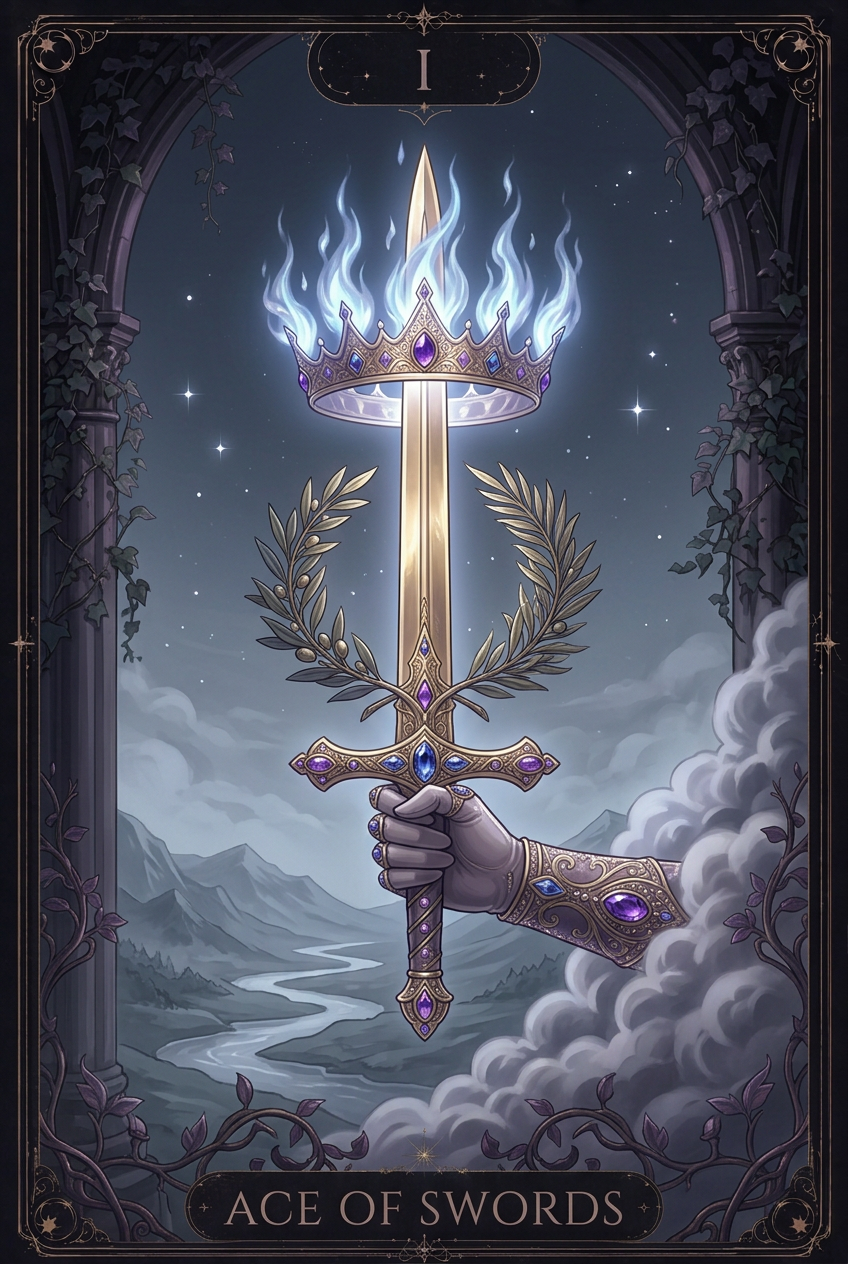 ไพ่ ACE OF SWORDS ไพ่ชุด Swords
