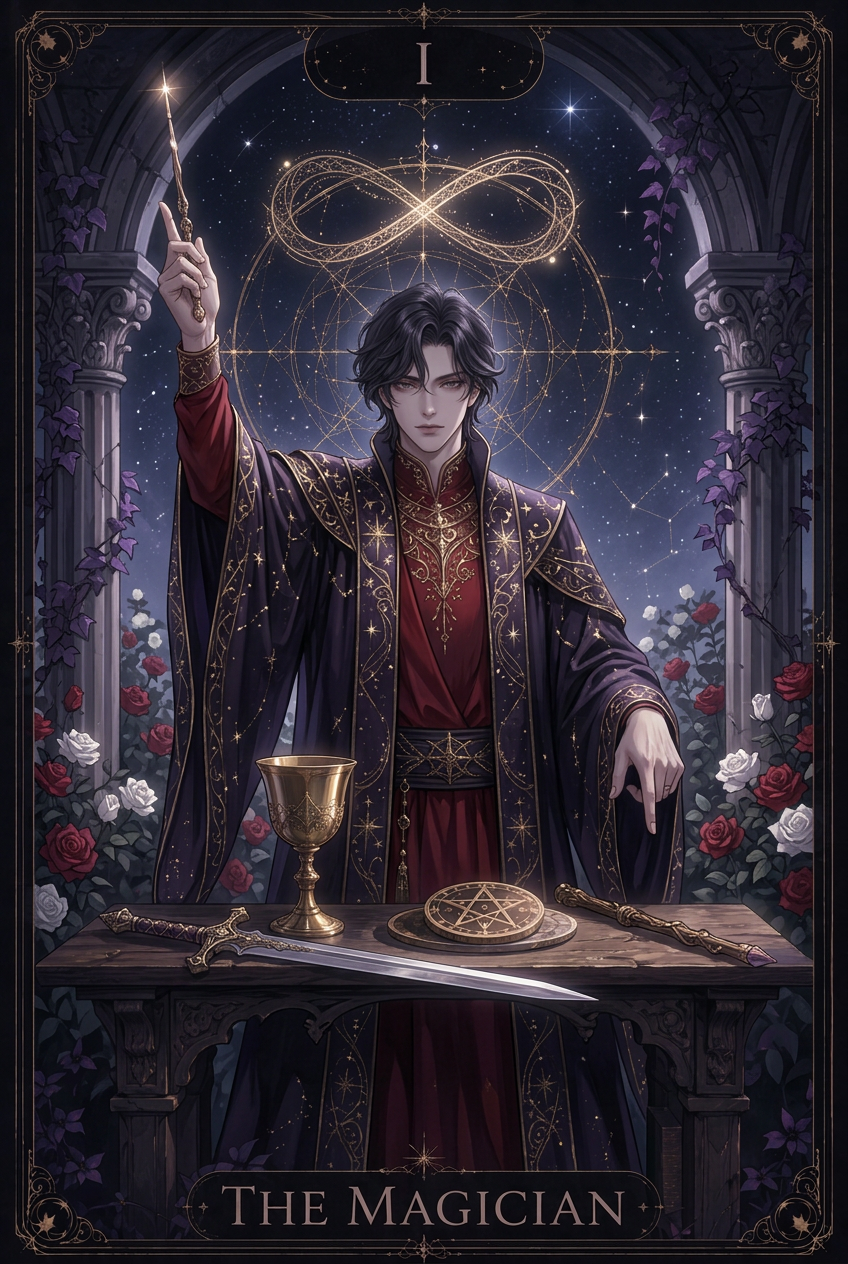 ไพ่ THE MAGICIAN ไพ่ทาโรต์ใบที่ I
