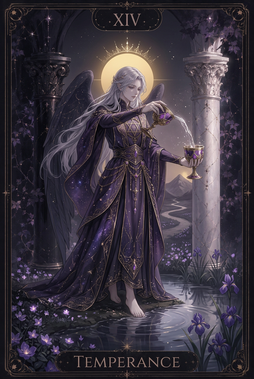 ไพ่ TEMPERANCE ไพ่ทาโรต์ใบที่ XIV
