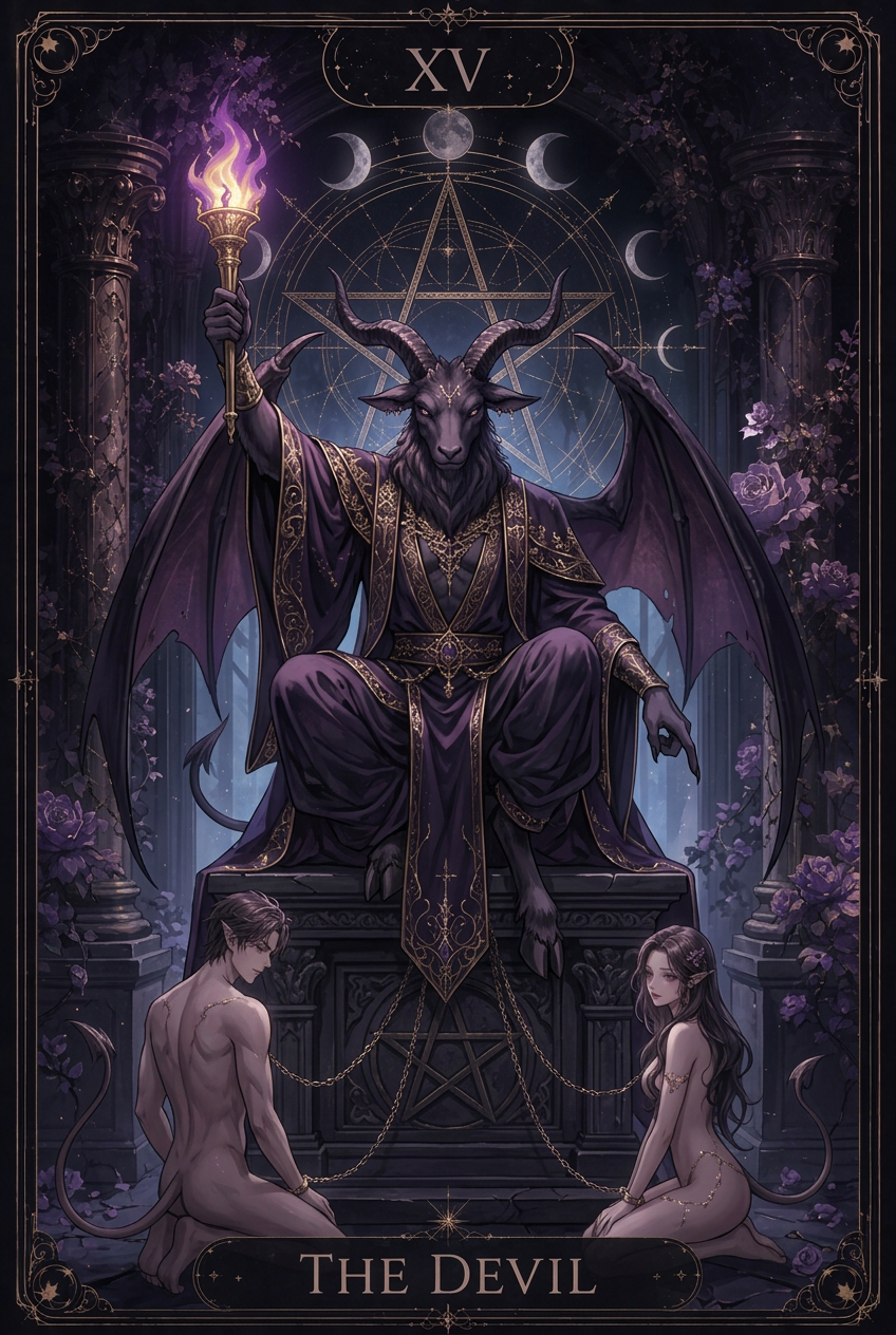 ไพ่ THE DEVIL ไพ่ทาโรต์ใบที่ XV