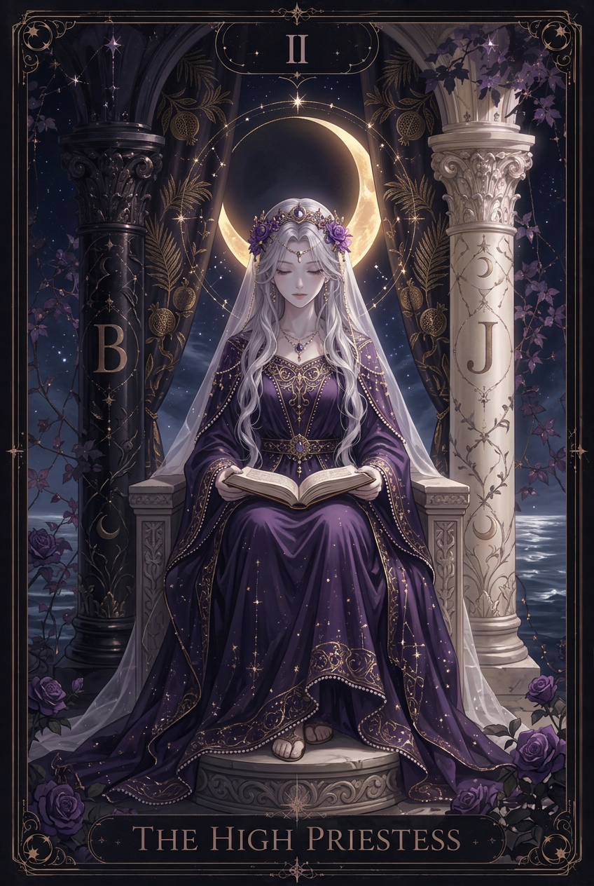 ไพ่ THE HIGH PRIESTESS ไพ่ทาโรต์ใบที่ II