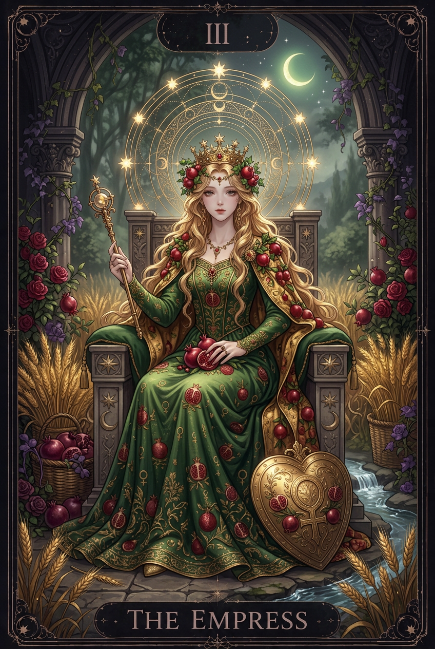 ไพ่ THE EMPRESS ไพ่ทาโรต์ใบที่ III