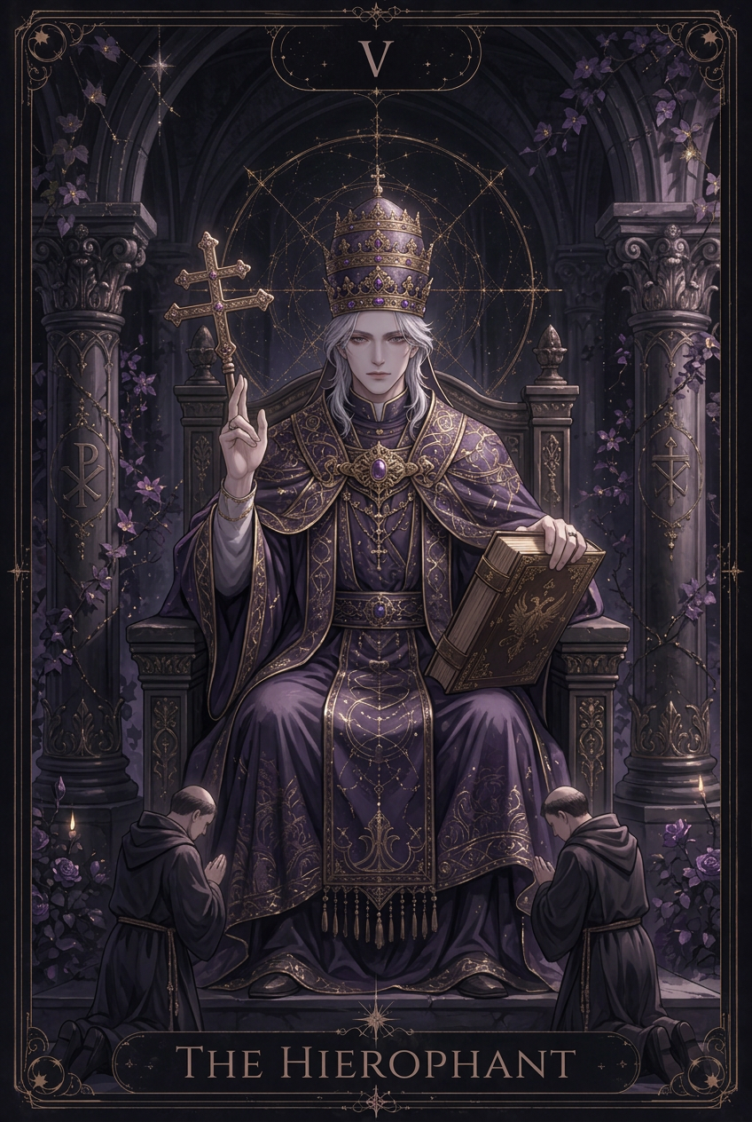 ไพ่ THE HIEROPHANT ไพ่ทาโรต์ใบที่ V