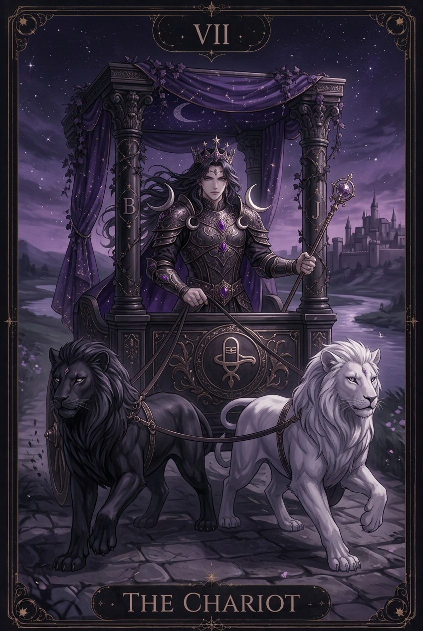 ไพ่ THE CHARIOT ไพ่ทาโรต์ใบที่ VII