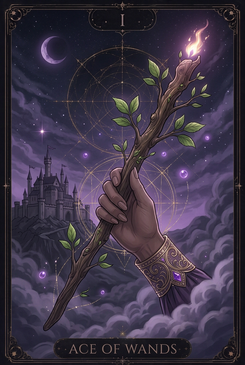 ไพ่ ACE OF WANDS ไพ่ชุด Wands