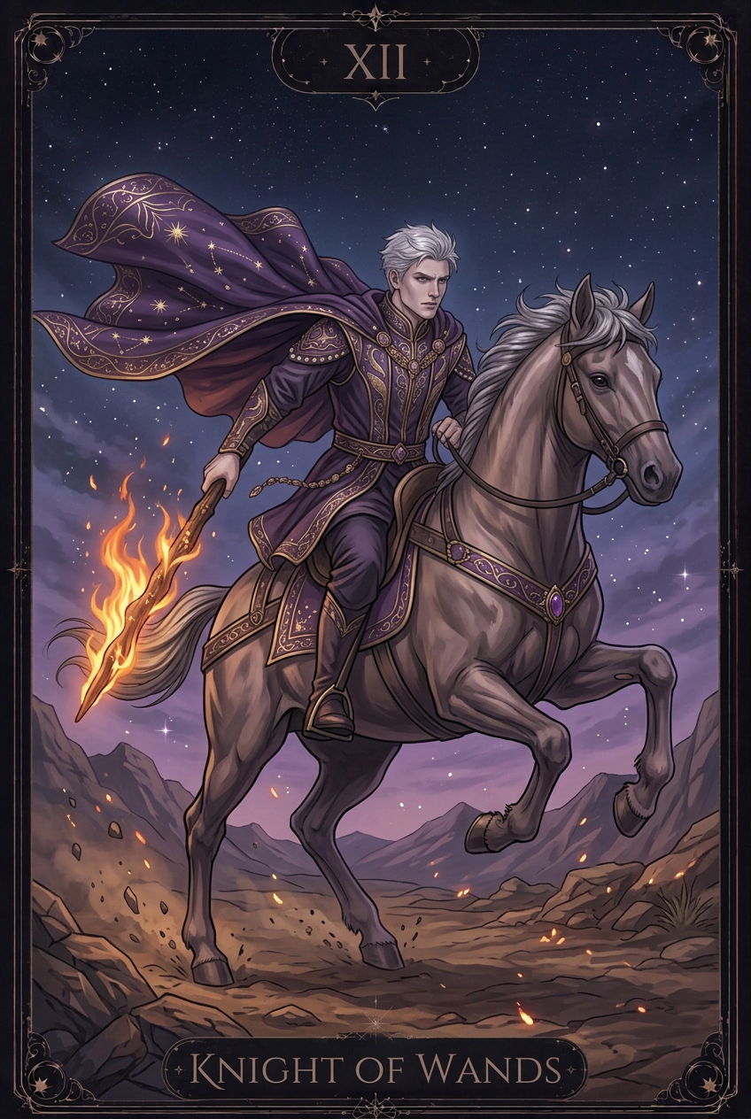 ไพ่ KNIGHT OF WANDS ไพ่ชุด Wands